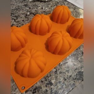 Orange Silicone Pumpkin Mold